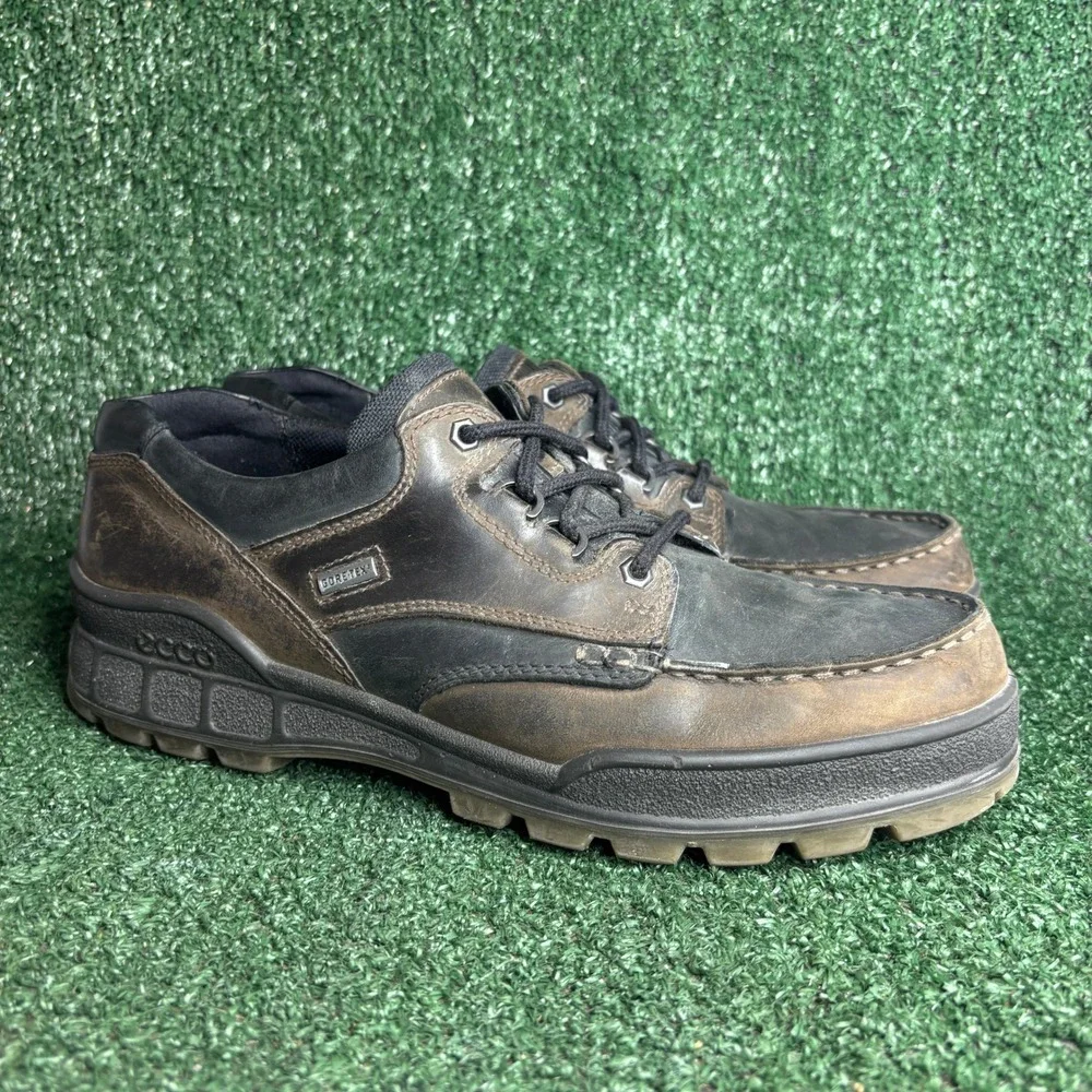 ECCO Track II‎ Gore-Tex Waterproof Leather Rugged Heritage Oxford Brown Mens 12